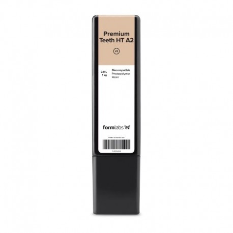 Resina impresión 3D FORMLABS Premium Teeth HT A2 Resin (Form 4) 1 kg (0.8 L)