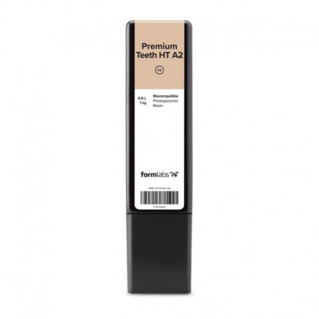 Resina impresión 3D FORMLABS Premium Teeth HT A2 Resin (Form 3) 1 kg (0.8 L)