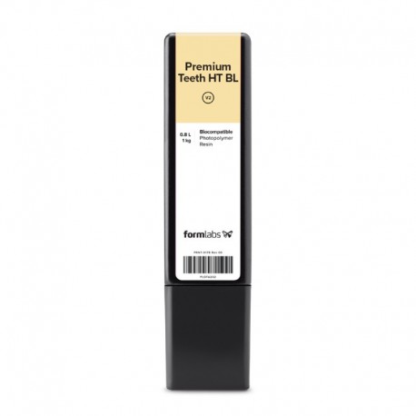 Resina Impresión 3D FORMLABS Premium Teeth HT Bleach Resin (Form 3) 1 kg (0.8 L)